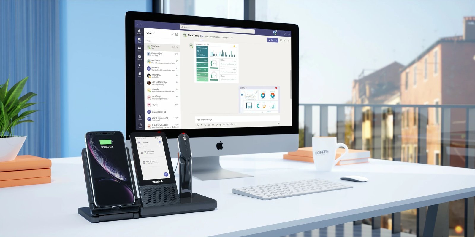 Kufje pa tela Yealink WH67, Office/Call center, e zezë Kufje pa tela Yealink WH67, Office/Call center, e zezë
