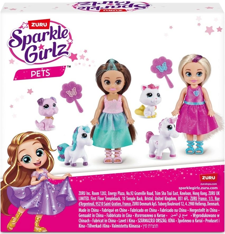 Kukull princeshë ZURU Sparkle Girlz 100522 me kafshë lodër, 12 cm Kukull princeshë ZURU Sparkle Girlz 100522 me kafshë lodër, 12 cm