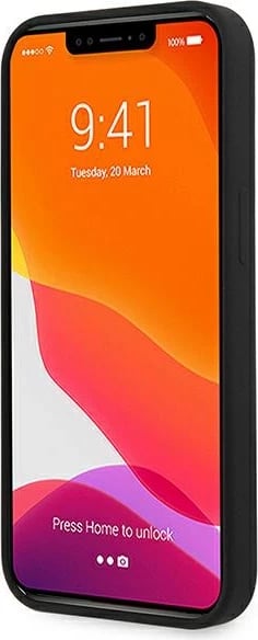 Mbështjellës Guess GUHMP13MLSLMGBK për iPhone 13 6.1", silikon, MagSafe, zi