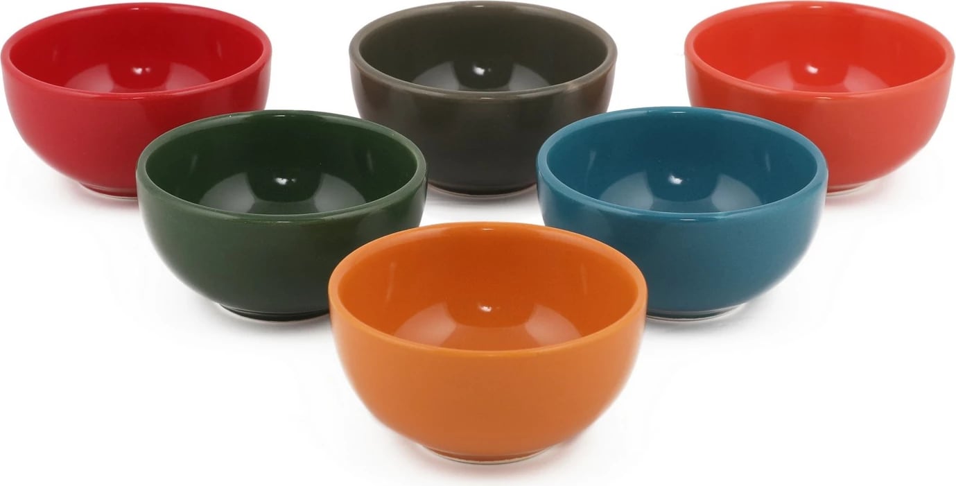 Set tasash qeramike (6 copë), shumëngjyrëshe, Hermia Concept, ST101606F16XA000000MAZ1000