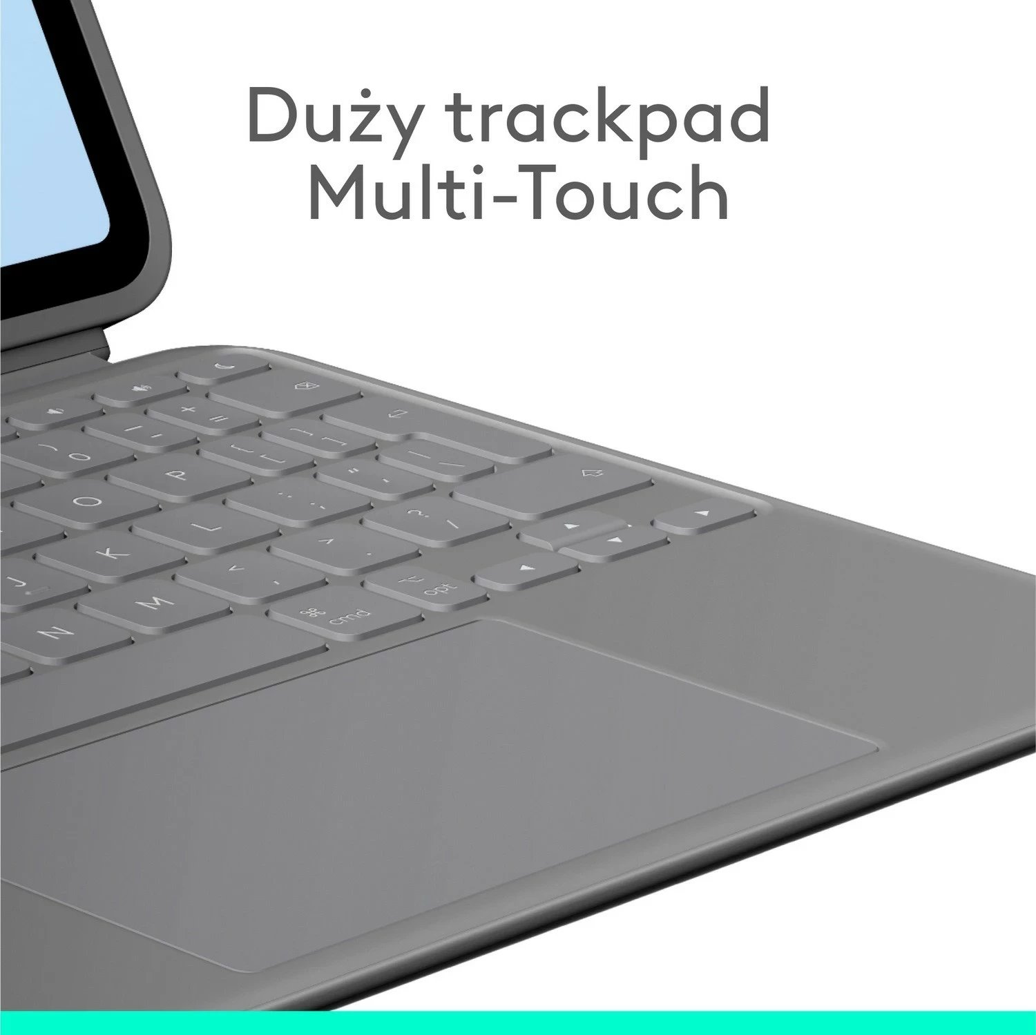 Mbështjellës me tastierë Logitech Combo Touch për iPad Air 11" M2 Oxford Szary US