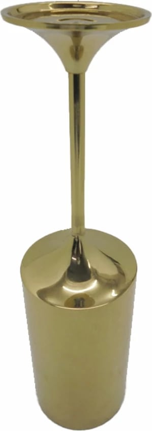 Mbajtëse qirinjsh ARIA, alumin, ngjyrë ari, 11x11x38 cm