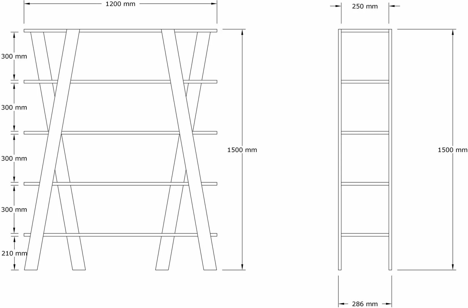 Raft librash Hanah Home, Conde, ngjyrë lis safir