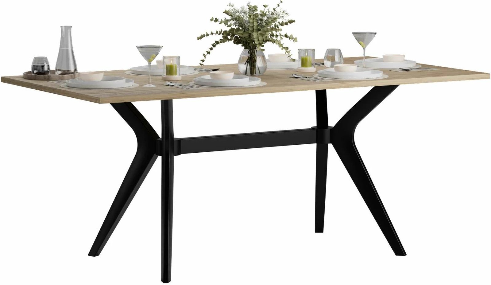 Tavolinë ngrënieje Hanah Home, Luna, ngjyrë lisi