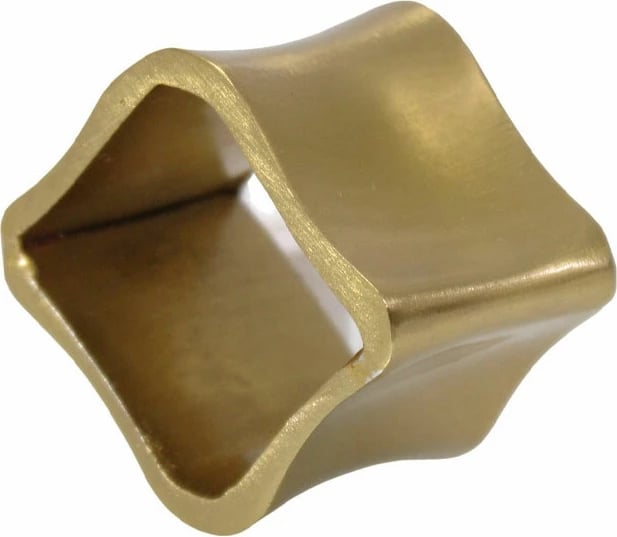 Unazë ekskluzive për peceta, alumin, ngjyrë ari, 5x5x3 cm