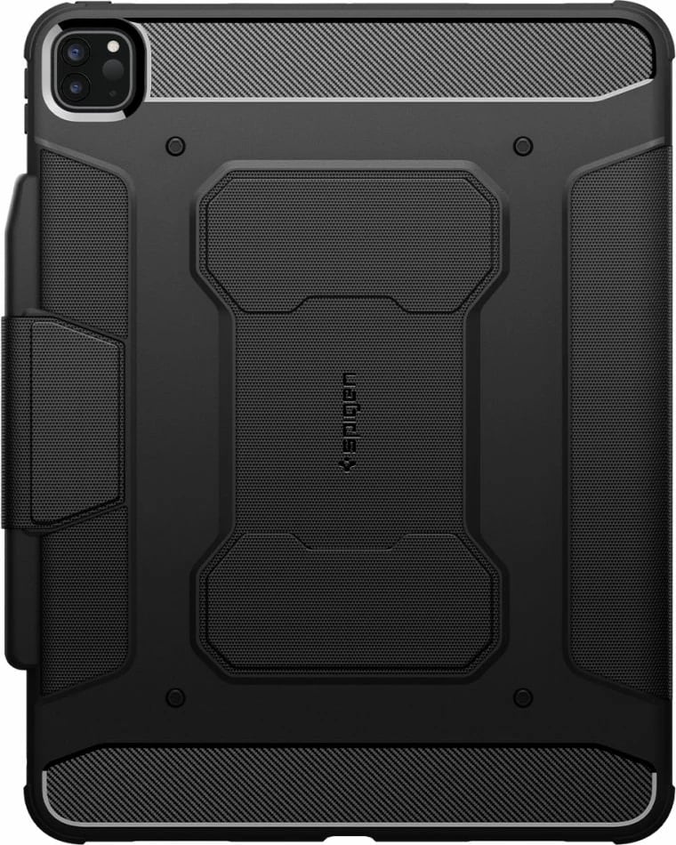 Mbështjellës Spigen Rugged Armor Pro për iPad Pro 13" 2024, i zi