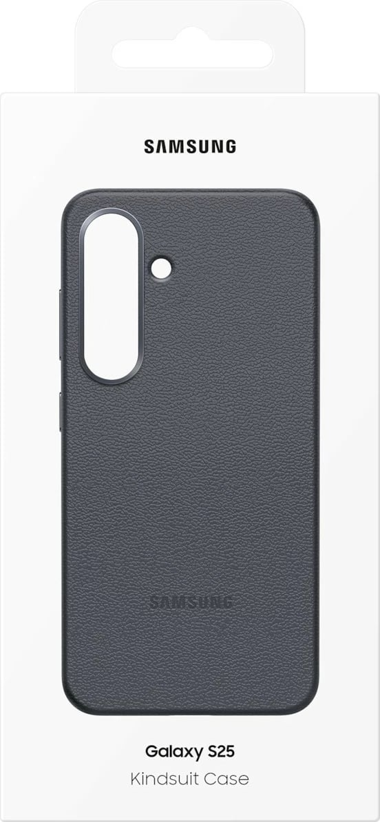 Mbështjellës Samsung Galaxy S25, Faux Leather, 15.8 cm (6.2"), Zi