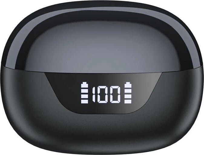 Kufje TWS Choetech BH-T60, me ANC+ENC, Bluetooth 5.3, me kuti karikimi, e zezë