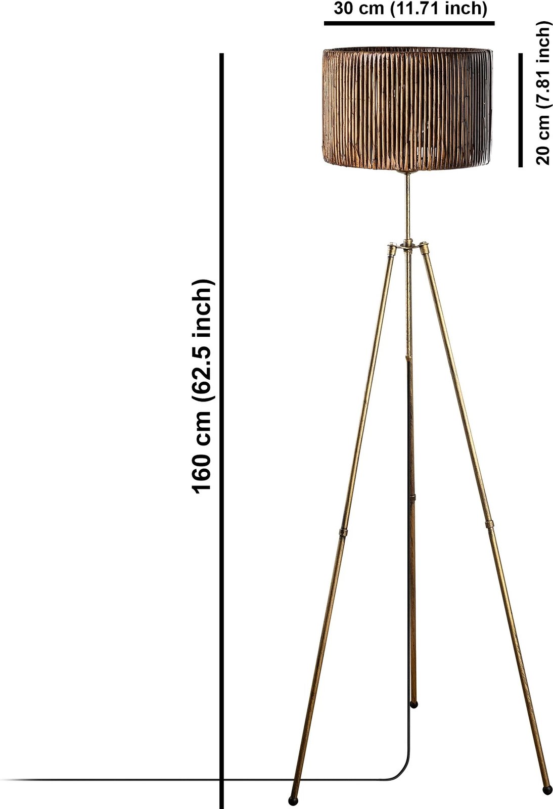 Llambë dyshemeje Opviq, Wheel Floor, ngjyrë antike