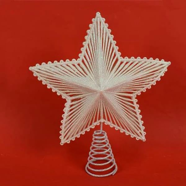 Kokë Ylli për Pemë Krishtlindjesh NEXT, 26x5x20cm, e Bardhë