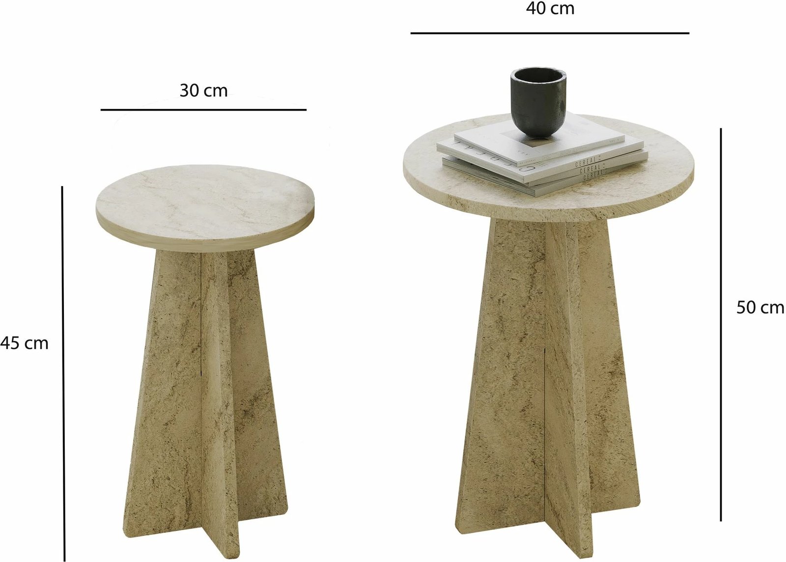 Set tavolinash kafeje Skye Decor, Mushroom 2