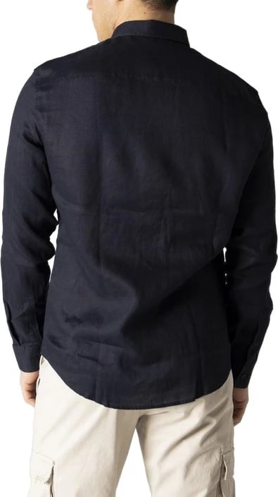Këmishë për meshkuj Armani Exchange, e zezë