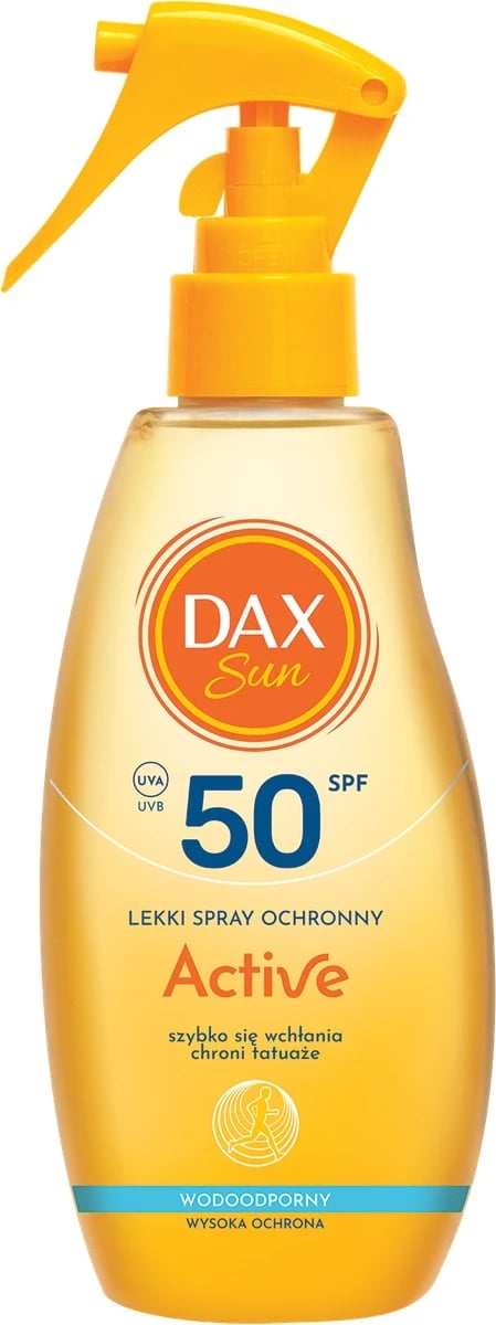 Spray mbrojtës për diell Dax Sun Active SPF50, 200ml