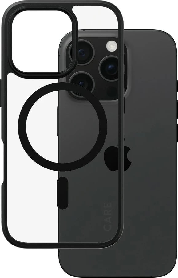 Mbështjellës PanzerGlass CARE Flagship Urban Combat MagSAFE për iPhone 16 Pro, transparent