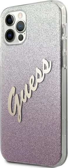 Mbështjellës Guess GUHCP12MPCUGLSPI për iPhone 12/12 Pro 6.1", rozë
