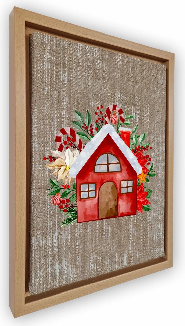 Pikturë dekorative në kanavacë me kornizë, shumëngjyrëshe, NLJ06_3646