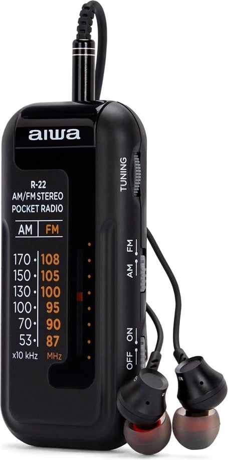 Radio Mini me Zë Hyperbass dhe Kufje AIWA R-22