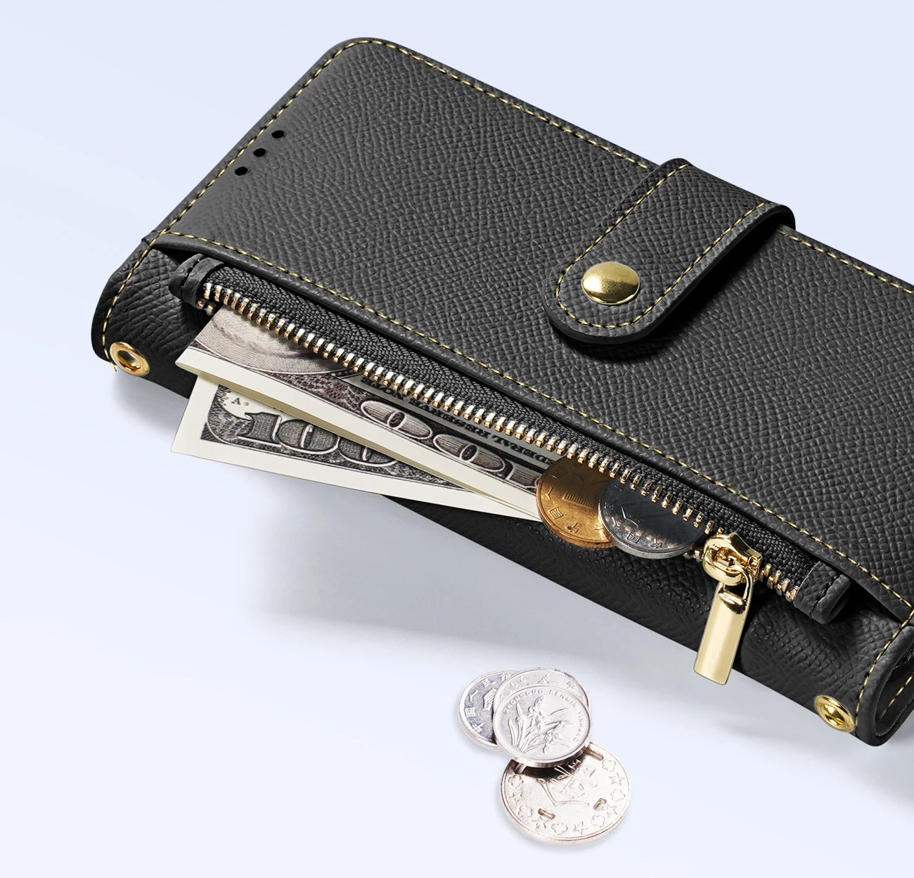 Mbështjellës Dux Ducis Lava për Samsung Galaxy S25 Edge, me MagSafe, i zi