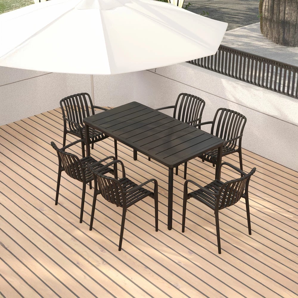 Karrige Sticky, e zezë, 55x61x81 cm