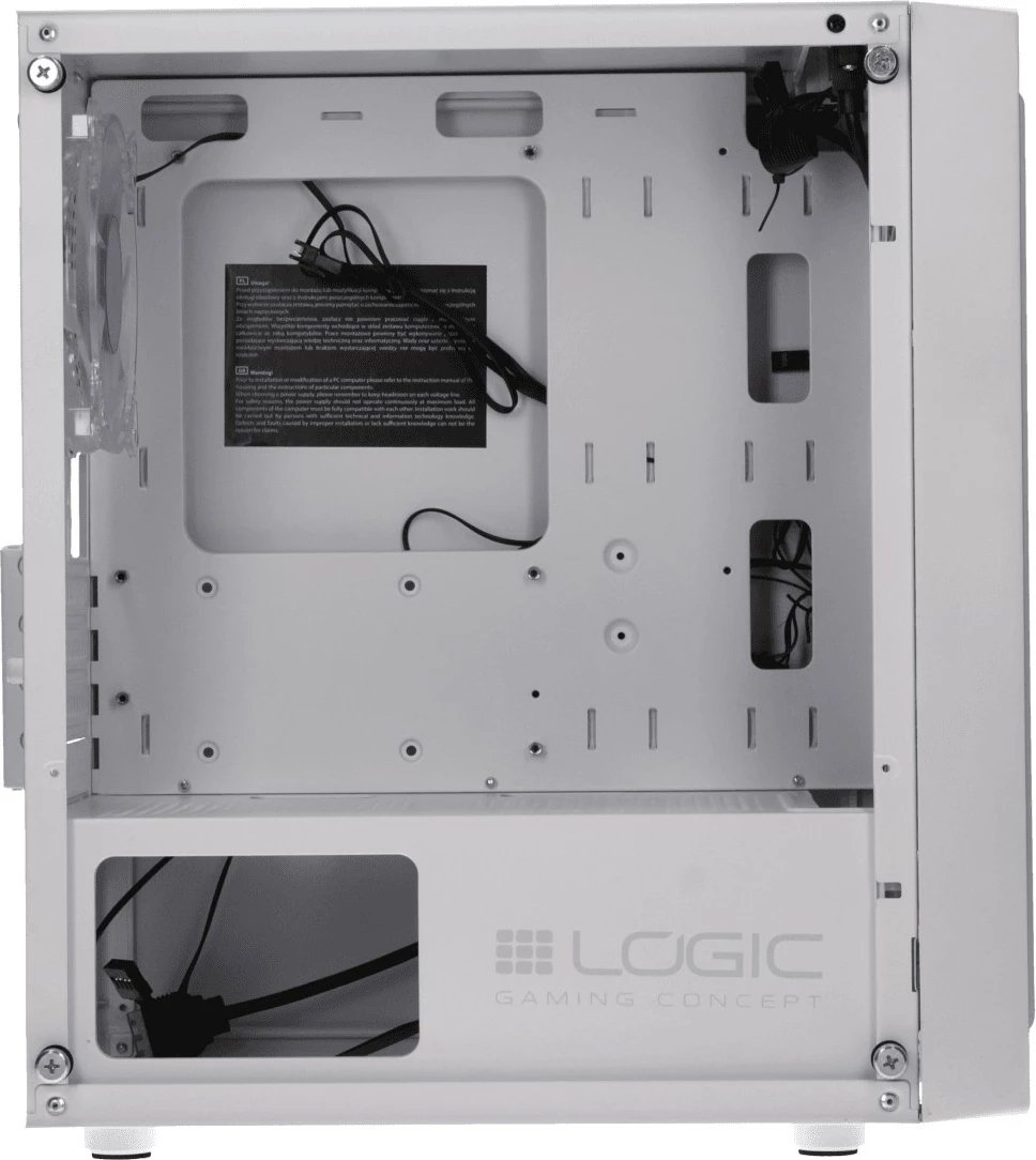 Kasë Logic Concept Atos ARGB Mini, Micro ATX, e bardhë Kasë Logic Concept Atos ARGB Mini, Micro ATX, e bardhë