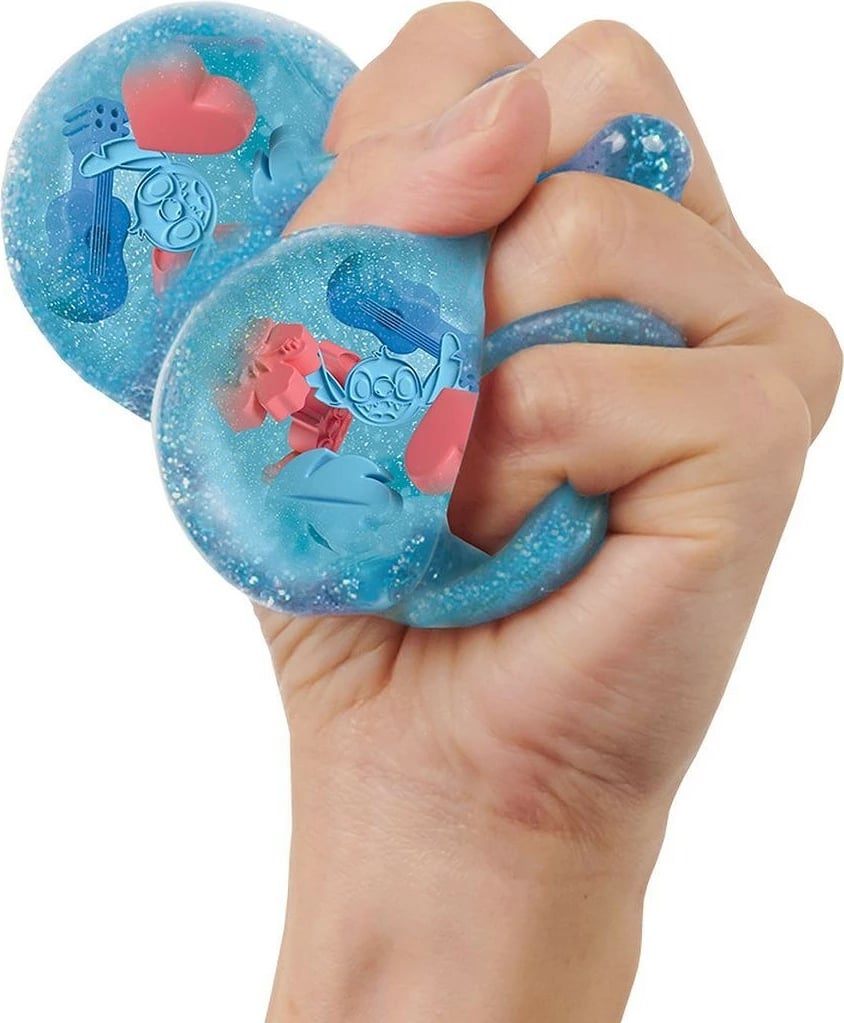 Set kreativ Cobi Fabryka Gniotków Stitch, 3 toptha slime, shumëngjyrësh