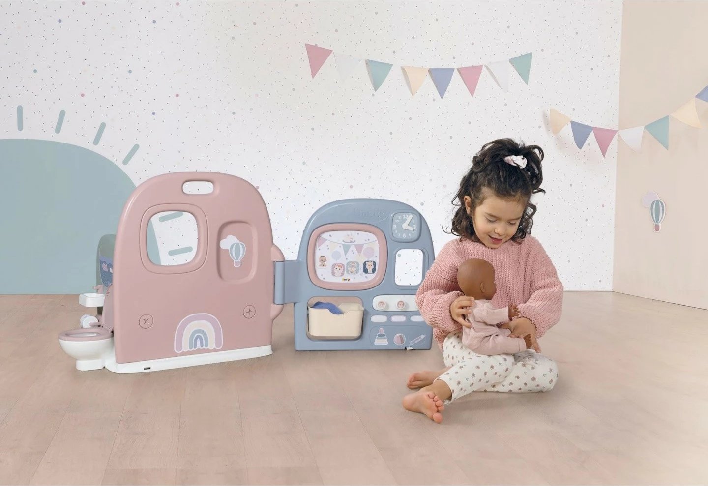 Kënd loje për kukulla Smoby Baby Nurse 7600240308, plastikë, shumëngjyrësh