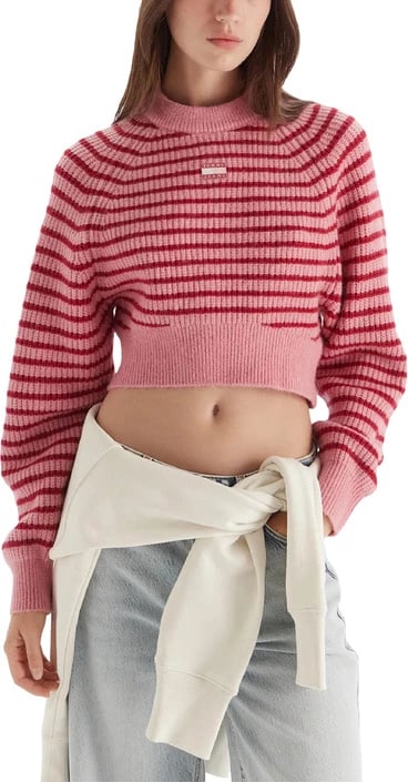 Xhemper femra Tommy Hilfiger Jeans, rozë