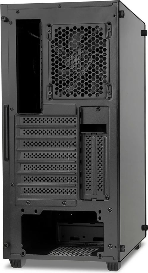 Kasë iBOX Cetus OCT 908, Midi Tower, ATX/Mini-ATX, xham i temperuar, LED, e zezë