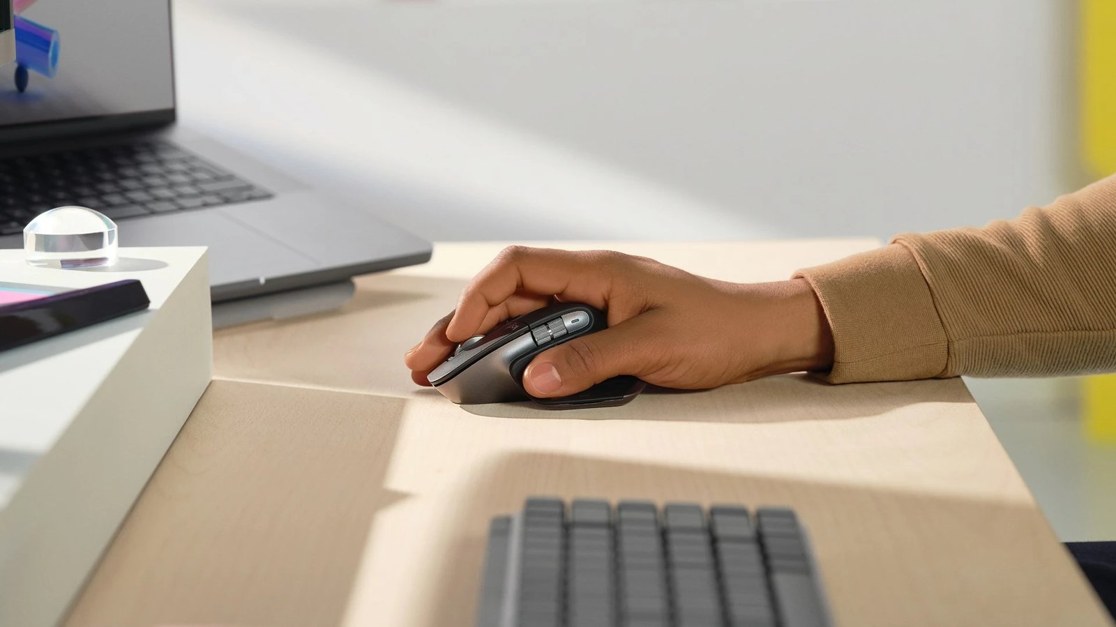 Maus Logitech MX Master 3S për Mac, wireless, gri