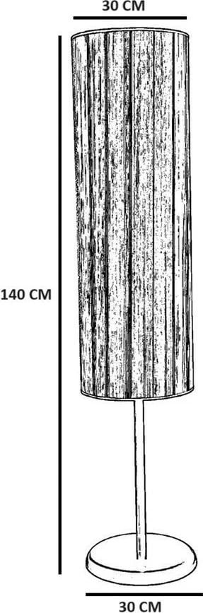 Llambë dyshemeje Opviq, ngjyrë druri dhe ari, 8838-5