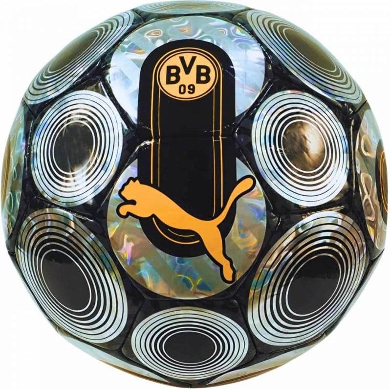 Top futbolli Puma, i zi dhe argjendtë