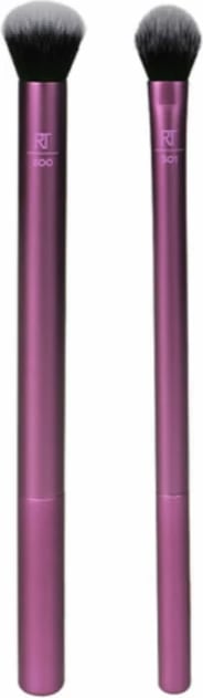 Brusha për sy Real Techniques Eye Shade & Blend unisex, 2 copë, rozë