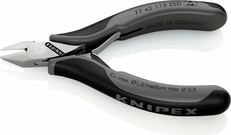 Darë diagonale Knipex KP-7742115ESD, ESD, 115mm, e zezë
