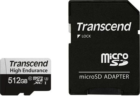 MicroSDXC kartelë Transcend 512GB, Class 10, UHS-I, e zezë