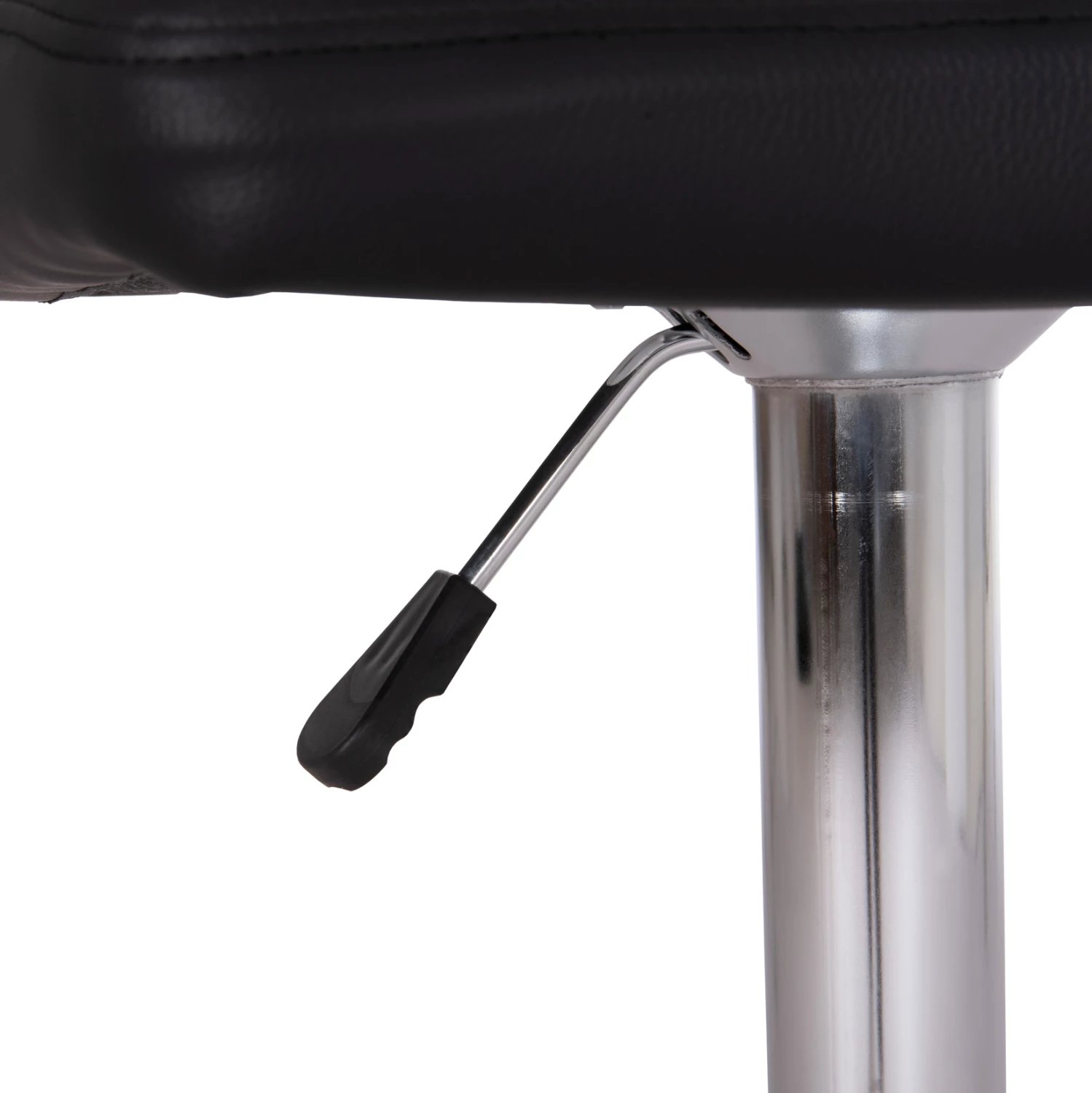 Karrige për bar rrotulluese DIANA, lëkurë PU e zezë, metal krom, FH202.21, 44x52x109cm, set prej 2 copë