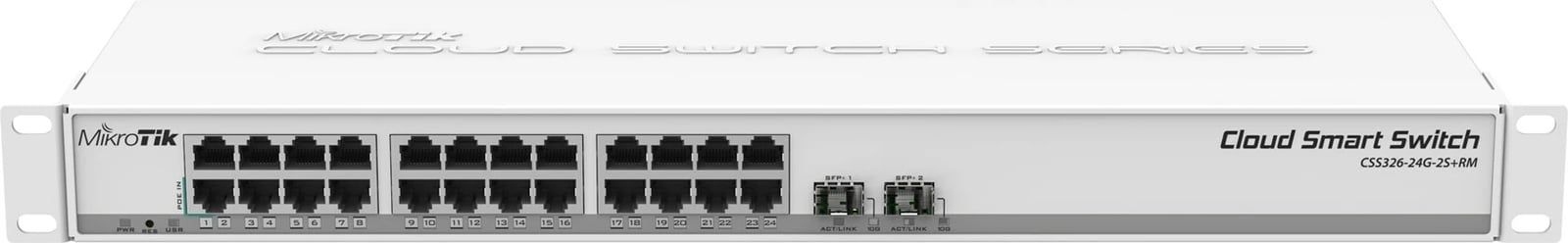 Switch Mikrotik, 10/100/1000 MB/s, i bardhë