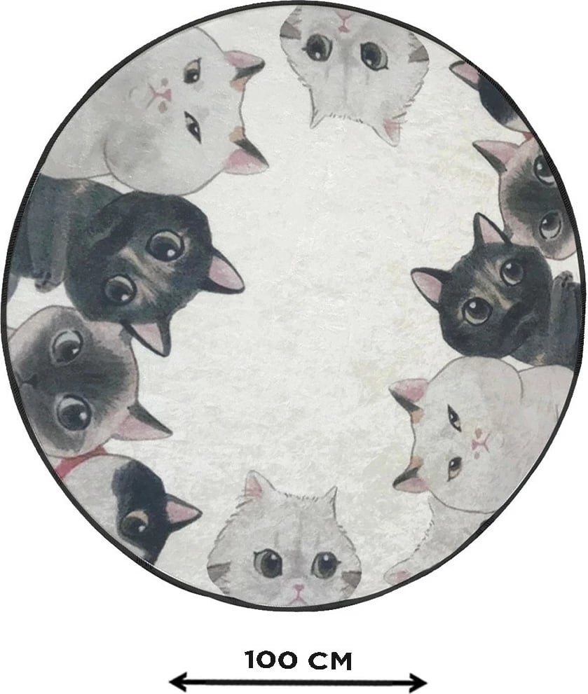 Tapet për banjo, Mijölnir, Angry Cats Djt Cap, shumëngjyrësh, 100 cm Tapet për banjo, Mijölnir, Angry Cats Djt Cap, shumëngjyrësh, 100 cm