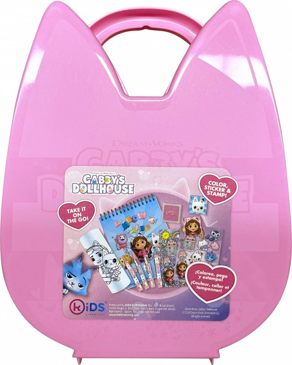 Set kreativ Kids Euroswan Gabby's Dollhouse GD00076 me kuti mace 3D dhe aksesorë