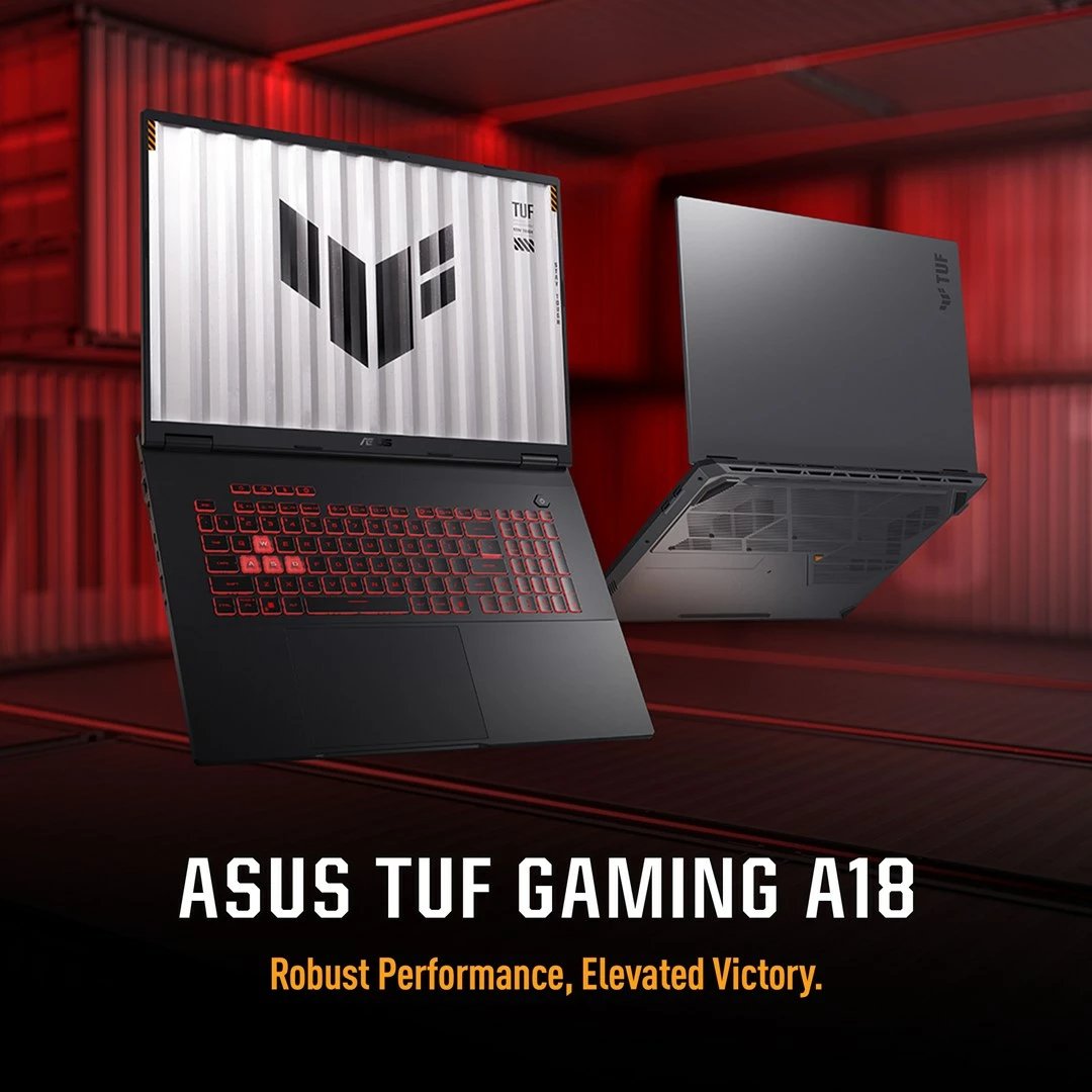 Laptop gaming ASUS TUF Gaming A18 FA808UM-S9058, 18", AMD Ryzen 7, 16 GB RAM, 512 GB SSD, NVIDIA RTX 5060, Gri