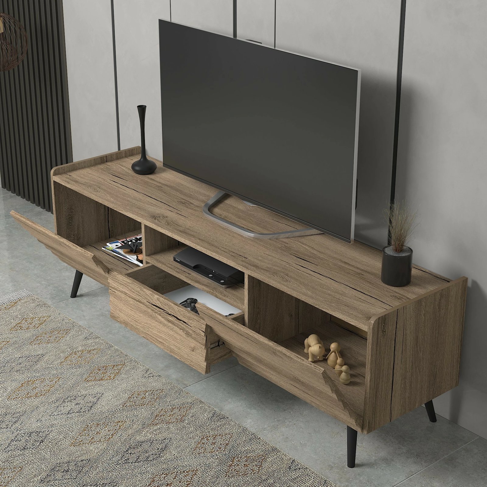 Komodë TV Hanah Home, ngjyrë arre, FRN-7000-1