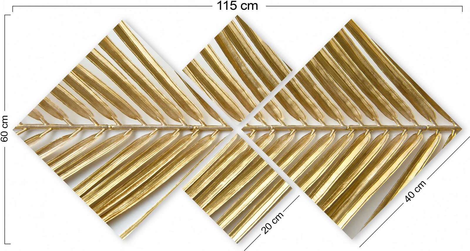 Pikturë dekorative MDF, shumëngjyrëshe, 4 pjesë, Wallity, 4MDF2230186