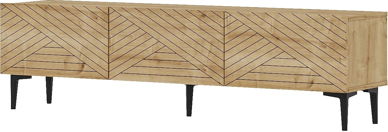 Komodë TV Skye Decor, ngjyrë lisi safir, Felix