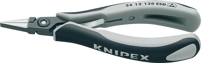 Pinca precize Knipex 34 12 130 ESD, çelik, 135mm, dorezë gri