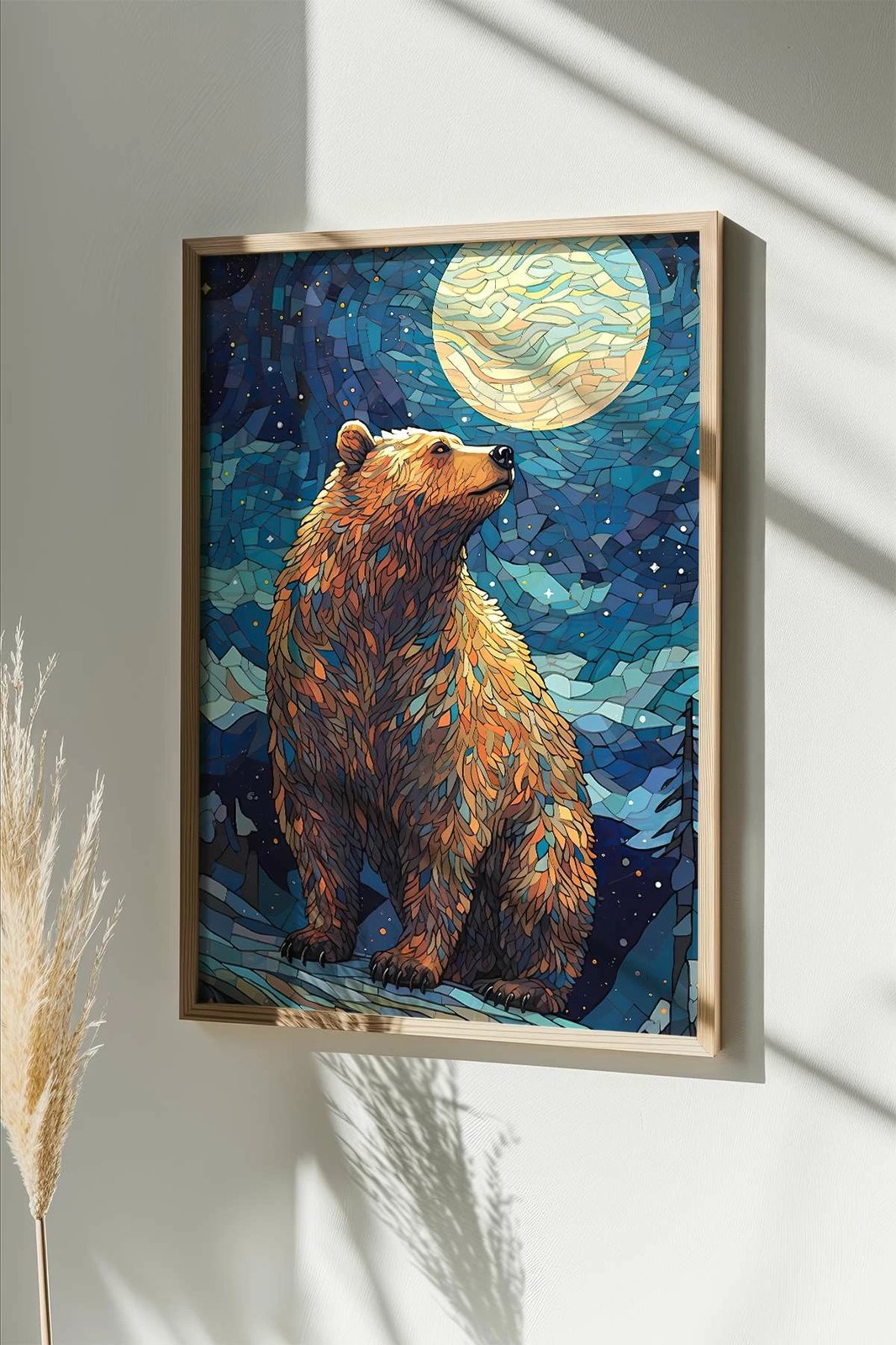 Pikturë dekorative me kornizë, Wallity, Mscartmdl6, shumëngjyrëshe, 33x48cm