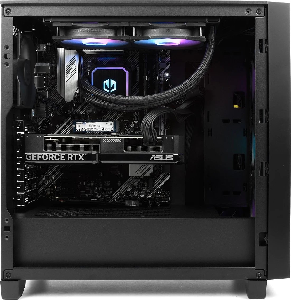 Kompjuter Infinity Ultimate R750, Ryzen 7, RTX 4070 Super, 64GB RAM Memorje, 2TB+4TB, e zezë