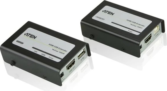 Adapter HDMI/USB ATEN VE803, zgjatje deri 40m, i zi