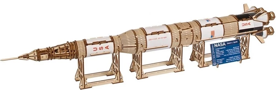 Puzzle 3D NASA Saturn V, model druri
