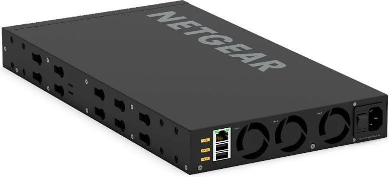 Switch Netgear XSM4316 (XSM4316-100NES) 8x10GE/Multi-Gig + 8xSFP+ 10G, zi, paketë me aksesorë montimi rack