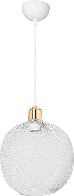 Dritë tavani PWL-0977 E27 bardhë-ari D26x33cm