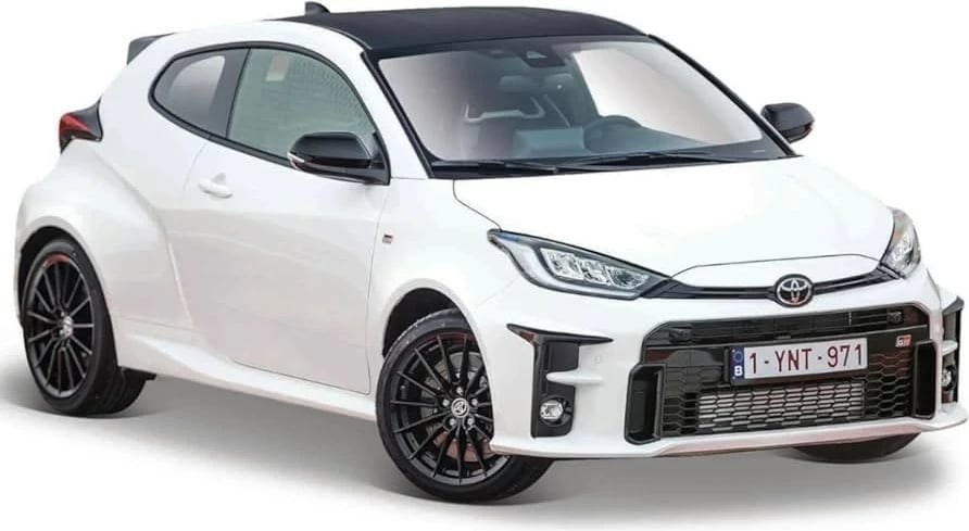 Model metalik Maisto Toyota Yaris 2021, 1:24, Bardhë